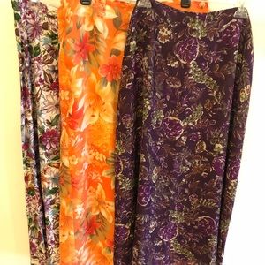 Bundle of 4 cold water creek midi skirts